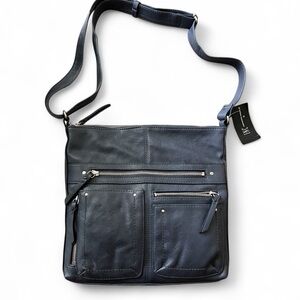 *NWT* INC International Concepts Navy Faux Leather Crossbody Bag